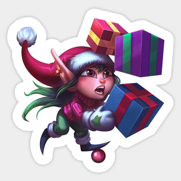 clumsy christmas elf Sticker by JoaoVagner